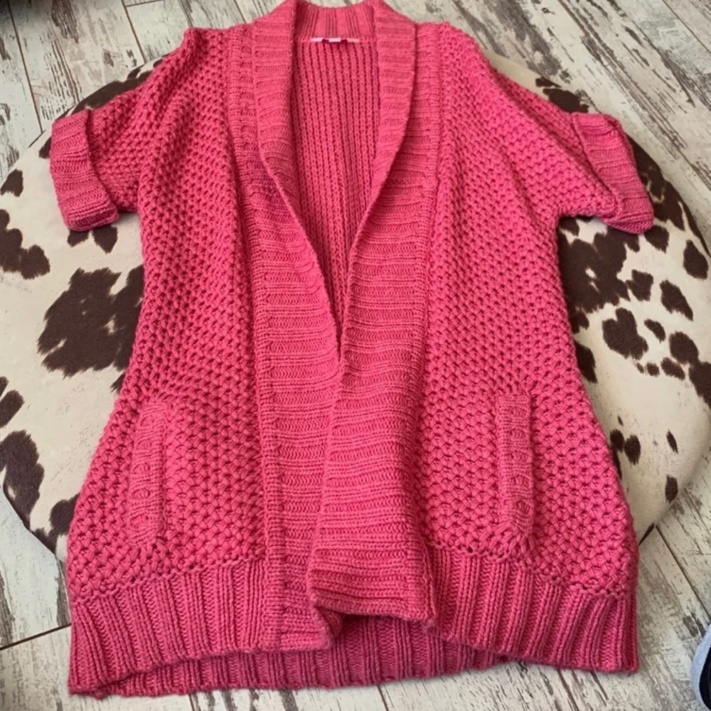 Long sweater cardigan